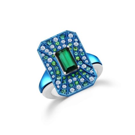 Graziela Gems on Instagram: “Titanium Wonder💙🤍💚 Indicolite Tourmaline, Paraiba Tourmaline, Tsavorite & White Diamonds! #couture #grazielagems #titaniumjewelry” Princess Cut Diamond Earrings, Contemporary Fine Jewelry, Indicolite Tourmaline, Stone Jewellery, Gem Diamonds, Titanium Ring, Paraiba Tourmaline, Titanium Jewelry, Jewels Rings