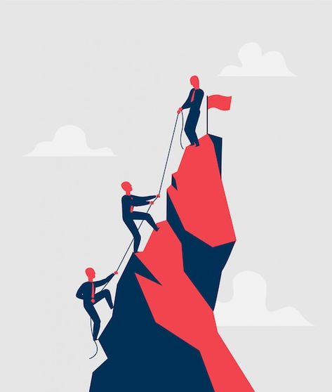 Cartoon Mountain, Red Light Bulbs, Coaching Logo, Helping Each Other, Communication Icon, People Working Together, People Logo, Mountain Illustration, Don Bosco