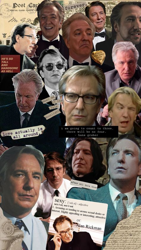 Hans Gruber Wallpaper, Alan Rickman Aesthetic, Alan Rickman Wallpaper, Alan Rickman Always, Hans Gruber, Severus Snape Fanart, Alan Rickman Severus Snape, In The Pale Moonlight, Severus Rogue