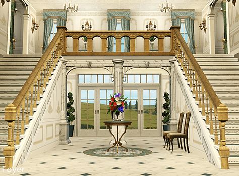 Bridgerton House Bloxburg, Sims 3 Mansion, Chateau House Plans, Old Mansions Interior, Castle Layout, Lotes The Sims 4, Castle House Design, Royal Room, Online Works