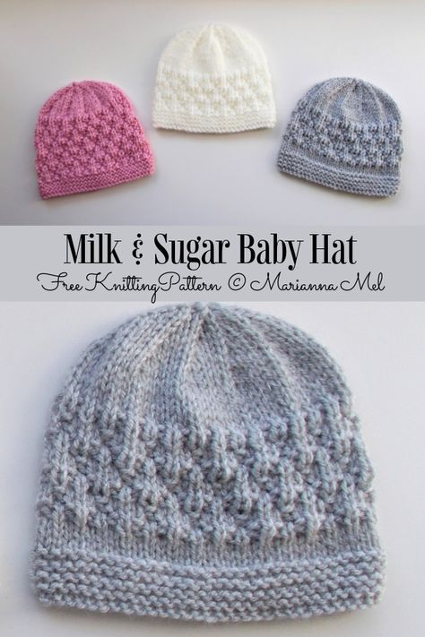 Baby Hat Free Knitting Pattern, Knitted Baby Hats, Baby Knitting Patterns Free Newborn, Baby Hats Knitting Free, Baby Boy Knitting Patterns Free, Hat Free Knitting Pattern, Newborn Knit Hat, Baby Hat Knitting Patterns Free, Baby Hat Free Pattern