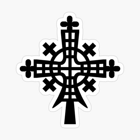 Ethiopian Cross Design, Cape Idea, Ethiopian Orthodox Cross, Ethiopian Cross, Ornament Vector, Geometric Ornament, Orthodox Cross, Cross Art, Design Sticker