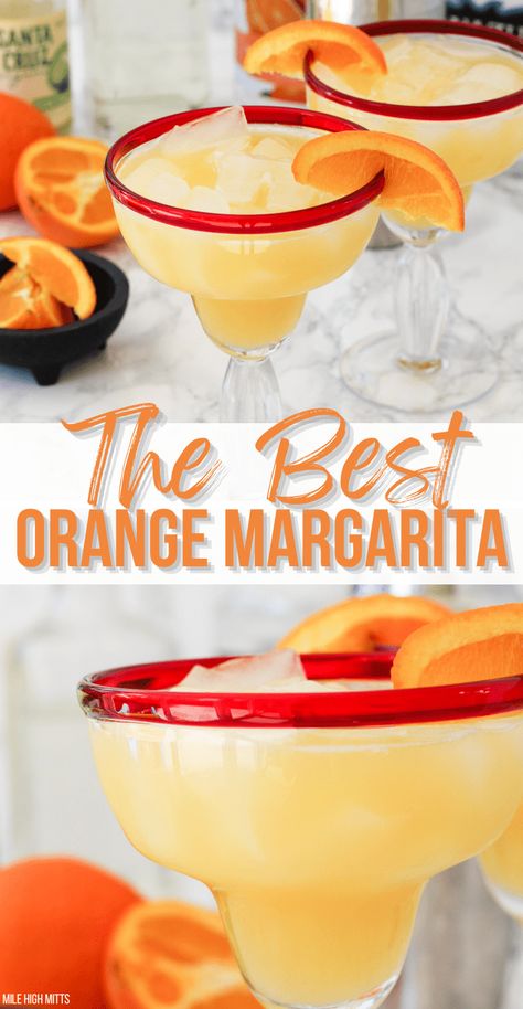 Tequila Orange Cocktail, Orange Margarita Recipe Tequila, Margarita Recipes With Orange Juice, Orange Margarita Recipes Pitcher, Orange Juice And Tequila, Orange Juice Margarita, Orange Tequila Drinks, Magrita Drinks, Tequila Orange Juice Drinks