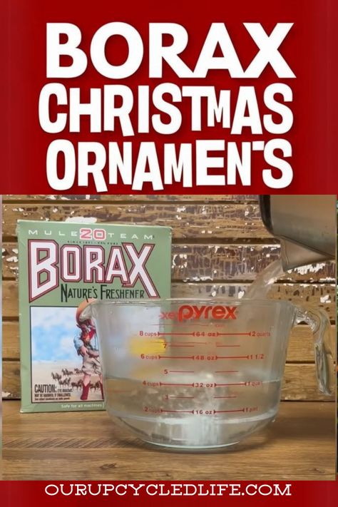 Elevate your holiday decor with DIY Christmas Decorations using Borax! 🌟 Discover simple and festive crafts that bring a touch of sparkle to your festivities. From crystal ornaments to charming snowflakes, these projects are easy and enchanting. Get ready for a crafty Christmas! 🎁❄️ #ChristmasCrafts #DIYDecor #BoraxCrafts #HolidayCrafting How To Make A Jewelry Christmas Tree, Borax Icicle Ornaments, Diy Crystal Ornaments Christmas, Borax Ornaments Christmas, Hydro Dipping Christmas Ornaments, Christmas Crystal Decorations, Borax Crystals Diy Christmas, How To Make Borax Crystals, Borax Christmas Ornaments