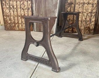 Live Edge Table Legs, Cast Iron Table Legs, Live Edge Wood Table, Cast Iron Table Base, Industrial Table Legs, Cast Iron Bench, Cast Iron Table, Bench Coffee Table, Bar Hardware