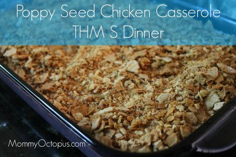 THM Poppyseed Chicken - S Dinner Poppyseed Chicken, Poppy Seed Chicken Casserole, Poppy Seed Chicken, Trim Healthy Recipes, Trim Healthy Mama Plan, Trim Healthy Momma, Chicken Casserole Easy, Delicious Slow Cooker Recipes, Trim Healthy Mama Recipes