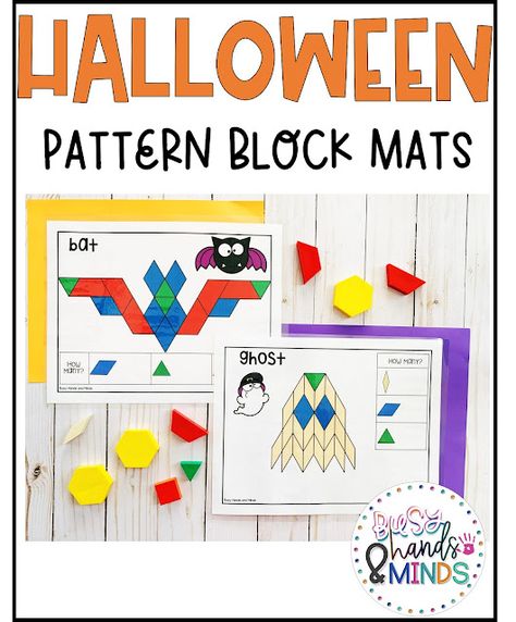 Halloween Math Activities Preschool, Halloween Kindergarten Activities, Hallowen Crafts, Halloween Theme Preschool, Preschool Patterns, Halloween Math Activities, Shapes Kindergarten, Halloween Resources, Halloween Crafts Preschool