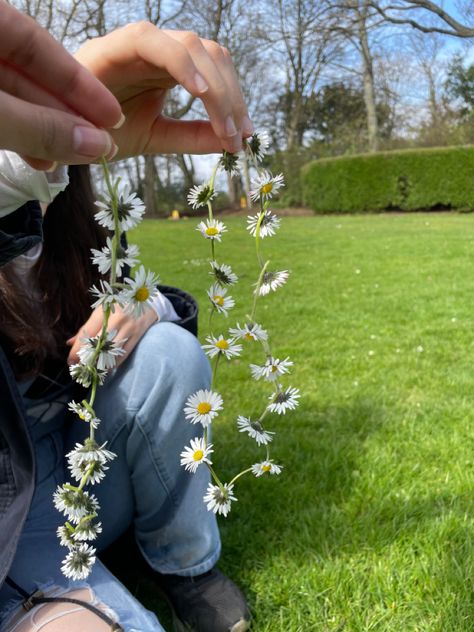 #aesthetic #friendship #friends Daisy Chains Aesthetic, Daisy Chain Aesthetic, Bailey Core, Bestie Activities, Aesthetic Friendship, Chains Aesthetic, Daisy Chains, Lost Stars, Giant Animals