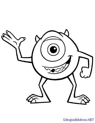 monster university para dibujar - Buscar con Google Monsters Inc Characters, Mike From Monsters Inc, Monster Coloring Pages, Disney Monsters, Free Coloring Sheets, Disney Colors, Easy Coloring Pages, Cartoon Coloring Pages, Disney Coloring Pages