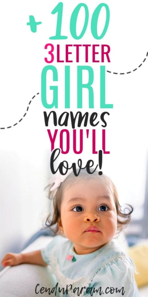 looking for girl names that are short and cute? This list of 3 letter girl names are perfect! Theres a mix of unique girl names, uncommon girl names, classic girl names and more modern girl names so there's something for everyone. Three letter girl names are so cute, even for a nickname so take a look at these names with meaning and pick one you love. Spanish Girls Names, Love Names, Unusual Girl Names, Irish Girl Names, Uncommon Girl Names, Girls Names Vintage, Strong Baby Names, Southern Baby Names