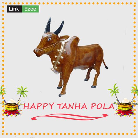 Wishing you a very happy Tanha Pola from Linkezee team! #tanhapola Pola Festival, Bail Pola, Happy Pongal Wishes, Pongal Wishes, Pongal Festival, Flag Crafts, Happy Pongal, Flowers Quotes, Good Morning Flowers Quotes