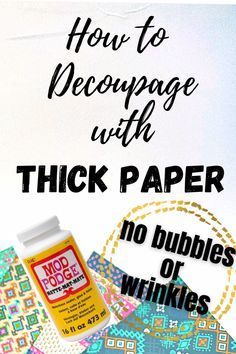 Decoupage Using Magazines, Scrapbook Paper Decoupage, Modge Podge Scrapbook Paper On Wood, Decoupage On Rocks, Tissue Paper For Decoupage, How To Use Decoupage Paper, Decoupage Jars Diy, How To Decopauge, How To Decopauge With Napkins