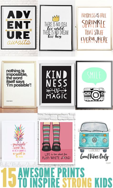 15 motivational quote prints, perfect for inspiring the tweens and teens. Motivational Quotes For Kids, Printables For Kids, Decor Quotes, Grammar School, Wall Decor Quotes, Education Motivation, Education Quotes For Teachers, Quotes For Students, Printable Quotes