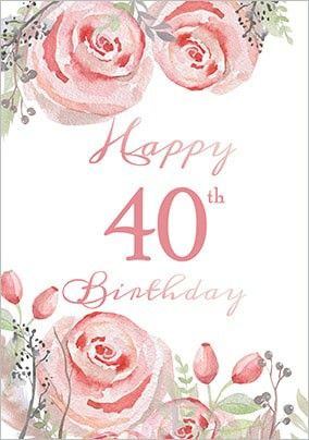 40th Birthday Images, 40th Birthday Balloons, Back To Yourself, Birthday Sweets, 70th Birthday Card, Santa Christmas Cards, Floral Boutique, Anniversary Congratulations, Birthday Hampers