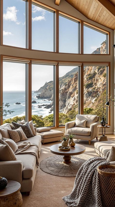 California Coastal Interior Design Coastal California Decor, California Coastal Interior Design, Nature Furniture, Coastal Rooms, Southern California Home, Coastal Interior Design, California Decor, Coastal Interior, Coastal Room