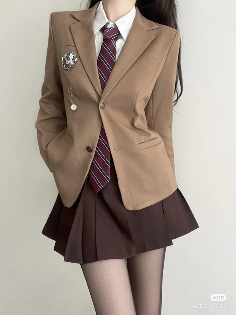 School Uniform Fashion, School Uniform Outfits, Uniform Design, Uniform Fashion, 가을 패션, Kawaii Clothes, Teenage Fashion Outfits, Korean Outfits, Teen Fashion Outfits