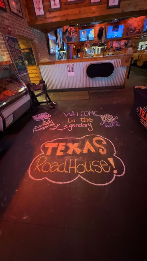 Texas Roadhouse Aesthetic, Texas Roadhouse, Healing Books, Mood Wallpaper, New Orleans Travel, 14th Birthday, Chalk Art, 16th Birthday, Vintage Signs