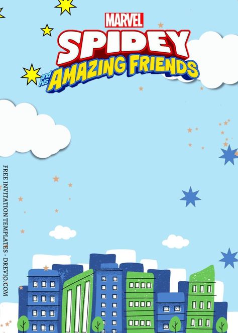 9+ Mighty Spidey And His Amazing Friends Canva Birthday Invitation Templates | Download Hundreds FREE PRINTABLE Birthday Invitation Templates Spidey Wallpapers, Spiderman Birthday Party Decorations, Spiderman Invitation, Friends Collage, Spidey And His Amazing Friends, Baby Spiderman, Spiderman Theme, Spiderman Birthday Party, Spiderman Party