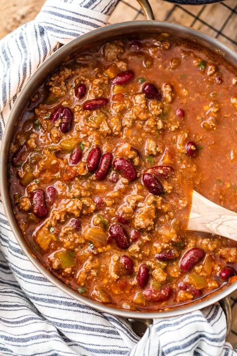 Chili Video, Best Easy Chili Recipe, Quick Chili Recipe, How To Make Chilli, Quick Chili, Easy Chilli, Mexican Dinners, Homemade Chili Recipe, Recipe Appetizers