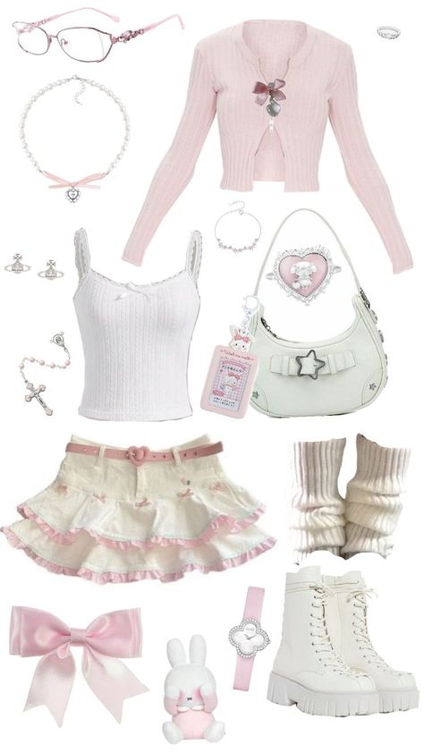 pink aesthetic outfit, cute pink outfit, lolita style, pink and white fashion, bows and frills, Dior jewelry, Vivienne Westwood jewelry, pink lolita look, cute frilly outfit, kawaii fashion, pink skirt outfit, lace and bows, elegant pink style, girly aesthetic, pink boots, luxury fashion, cute pink accessories, soft girl aesthetic, pink fashion inspo, feminine outfit ideas, outfit inspo, inspo cute fit, cute fit Cute Pink Accessories, Pink And White Fashion, Pink Skirt Outfit, Feminine Outfit Ideas, Jewelry Vivienne Westwood, Pink Skirt Outfits, Cute Pink Outfits, Vivienne Westwood Jewelry, Vivienne Westwood Jewellery