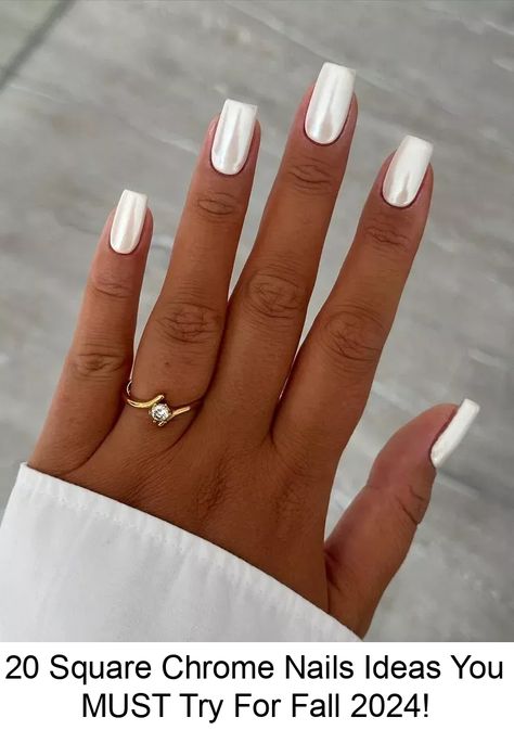 20 Square Chrome Nails Ideas You MUST Try For Fall 2024! White Chrome Dip Nails, Square Chrome Nails, Chrome Nails Square, Chrome Nails Ideas, Chrome Nail Art, Minimalist Living Room Design, White Chrome, Blue Nail Designs, White Nail Designs