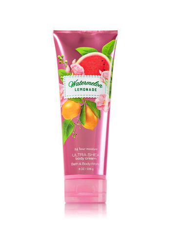 Signature Collection Watermelon Lemonade Ultra Shea Body Cream - Bath And Body Works Watermelon Lotion, Bath And Body Works Watermelon, Bath & Body Works, Frozen Lemon, Bath N Body Works, Watermelon Lemonade, Bath And Body Work, Bath And Body Works Perfume, Summer Fragrance