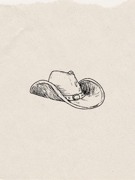 Vintage Cowboy Hat Wall Art.  Digital Print, Receive File Immediately Upon Purchase.  Trendy Wall Art.  Cowgirl Chic. Cowboy Hat With Feather Tattoo, Cowboy Aesthetic Tattoo, Western Prints Art, Stetson Tattoo, Cowboy Hat Sketch, Cowboy Hat Doodle, Western Flash Tattoo, Cowboy Hat Art, Vintage Cowgirl Art