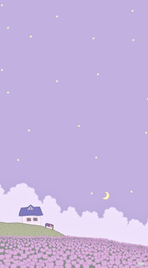 Kawaii Landscape On Twitter, Iphone, Stars, Purple, Twitter