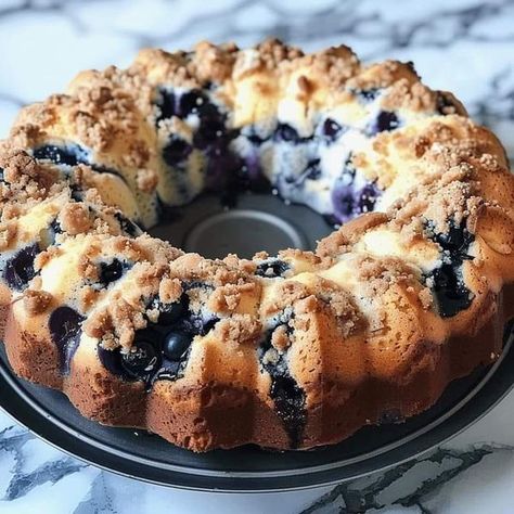 Valerie Bertinelli Recipes | I have no idea where I got this recipe from, but it was about thirty years ago and has been a family favorite since | Facebook Blueberry Sour Cream Coffee Cake, Blueberry Crumb Cake, Ms Recipes, Grandma Cooking, Blueberry Coffee Cake, Blueberry Coffee, Sour Cream Coffee Cake, Blueberry Desserts, Blueberry Cake