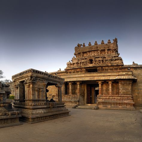 A chola dynasty glory. Darasuram Temple, Tamil Nadu. © Amit Pasricha Darasuram Temple, Chola Dynasty, India Architecture, Hampi, Visit India, Ancient India, Landscape Drawings, Tamil Nadu, Fantasy Character Design