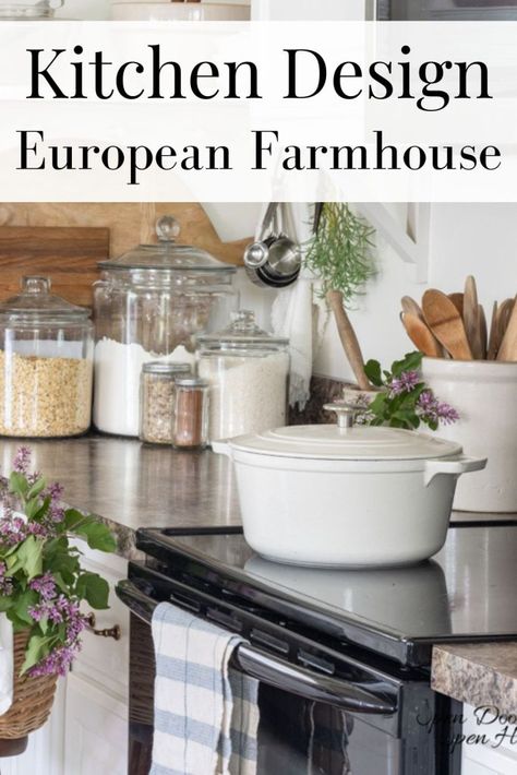 European Farmhouse Landscaping, Kitchen European Style, European Decorating Ideas, European Kitchen Decor, French Country House Kitchen, European Cottage Kitchen, French Modern Kitchen, European Farmhouse Bedroom, European Country Kitchen