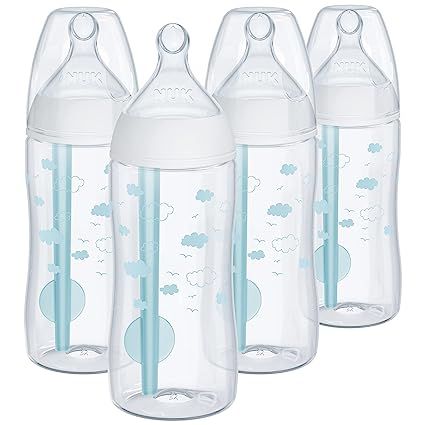 Amazon.com : NUK Smooth Flow Pro Anti Colic Baby Bottle - Easy to Assemble and Clean & Reduces Newborn Spit-up & Gas, 10oz, 4-Pack, Neutral : Baby Baby Bottle Set, Newborn Bottles, Bottles For Breastfed Babies, Anti Colic Bottles, Colic Baby, Target Baby, Milk Storage, Breastfed Baby, Nursing Baby