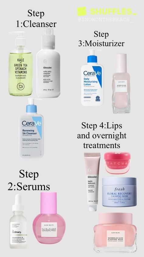 Skin Care Products Names, Cheap Skincare Products, Skin Care 2023, Clean Girl Skincare, Girl Skincare, Clean Skin Care, Milky Jelly Cleanser, Healing Dry Skin, Clear Skin Face