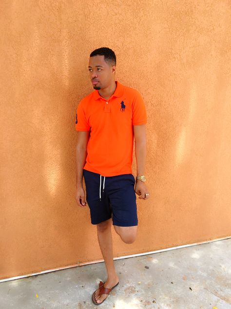 #Orangeshirtoutfit, #navyblueshortsoutfit,   #poloshirtoutfit,  #MenCasualoutfit,  #Mensummeroutfit, #navybluechinoshortsoutfit Orange Shorts Outfit Men, Outfit Ideas With Black Shorts, Orange Shorts Outfit, Chino Shorts Outfit, Orange Shirt Outfit, Shorts Outfit Men, Orange Polo Shirt, Polo Shirt Outfits, Dressing Ideas