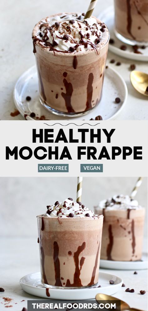 Chocolate Frappe Recipe, Mocha Frappe Recipe, Celebrities Quotes, Dairy Free Coffee, Real Food Dietitians, Design Humor, Frappe Recipe, Mocha Frappe, Frappuccino Recipe