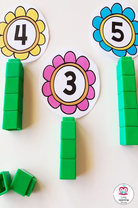 Do you need some fun spring activities for your math and literacy centers? This packet is perfect for the months of April and May and includes 18 interactive centers that work on Letter Recognition, Number Recognition, Counting, Colors, Patterns, Fine Motor Skills, and more! Perfect addition to your preschool, pre-k, and transitional kindergarten curriculum! Plant Math Preschool, Gardening Literacy Activities Preschool, Spring Numbers Preschool, April Curriculum Themes, Number 1 Recognition Preschool, Spring Block Center Preschool, April Math Activities For Preschool, Spring Science Center Preschool, Pre K Table Activities