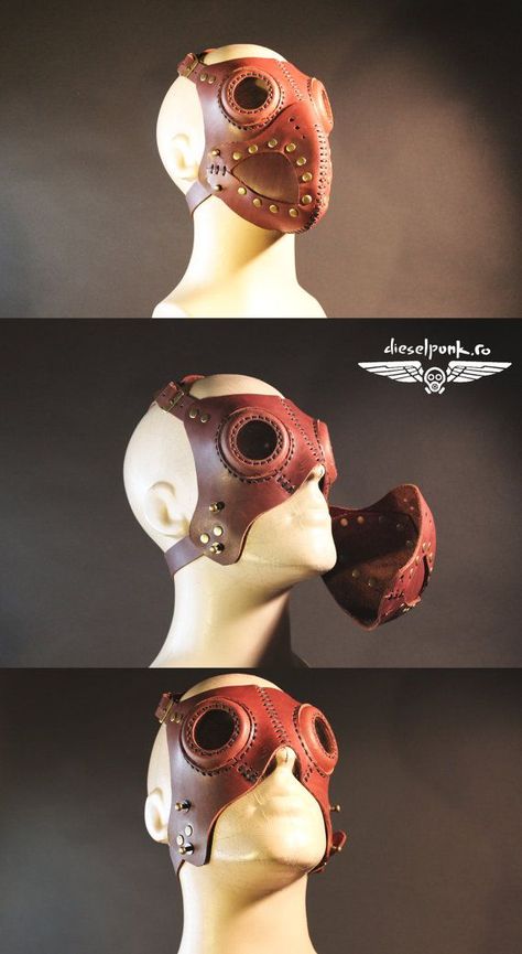 Buy Now STEAMPUNK MASK leather Halloween apocalypse gear LARP cosplay cybergoth… https://www.steampunkartifacts.com/collections/steampunk-goggles-and-sunglasses Apocalypse Gear, Moda Steampunk, Armadura Cosplay, Masquerade Halloween, Mode Steampunk, Steampunk Mask, Leather Mask, Cool Masks, Steampunk Costume