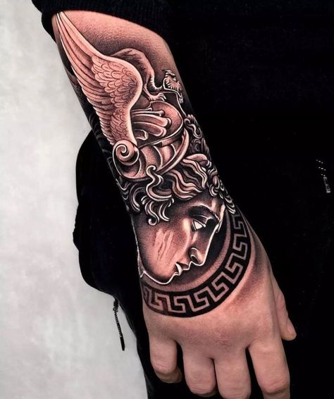 Angel Hand Tattoo, Hand Tattoos Pictures, Watch Tattoo Design, Satanic Tattoos, Best Leg Tattoos, Cool Half Sleeve Tattoos, Wolf Tattoo Sleeve, Gangsta Tattoos, Hand And Finger Tattoos