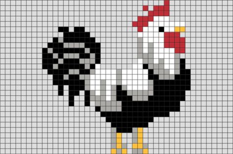 Glaceon Pixel, Minecraft Pig Face, Pokeball Perler, Minecraft Pixel Art Templates, Chicken Cross Stitch, Cross Stitch Pattern Maker, Tiny Cross Stitch, Easy Cross Stitch Patterns, Pixel Art Grid