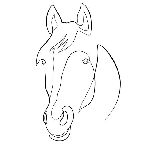 Would you get this for a tattoo? 😊 . . #onelinedrawing #linetattoo #onelineart #tattooideas #horselover #horse #linedrawing #pettattoo #petstagram Horse Tattoo Stencil, Single Line Horse Tattoo, Line Work Horse Tattoo, Horse Line Tattoo Simple, Tattoo Horse, Horse Head Outline, Single Line Horse Drawing, Horse Line Drawing Simple, Simple Horse Tattoo Line Drawings