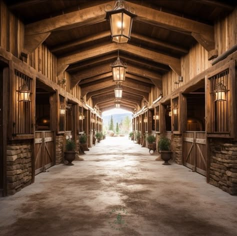 Western Horse Stables, Fancy Horse Stables, Horse Stables Aesthetic, Victorian Stables, Modern Horse Barn, Luxury Horse Barns, Dream Barn Stables, Equestrian Barns, Barn Remodel