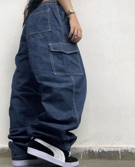 Streetwear Fashion Pants, Baggy Outfit Ideas, Street Style Outfits Casual, Okay Okay, Moda Jeans, Jeans Cargo, Fire Fits, Fashion Fits, Cargo Jeans