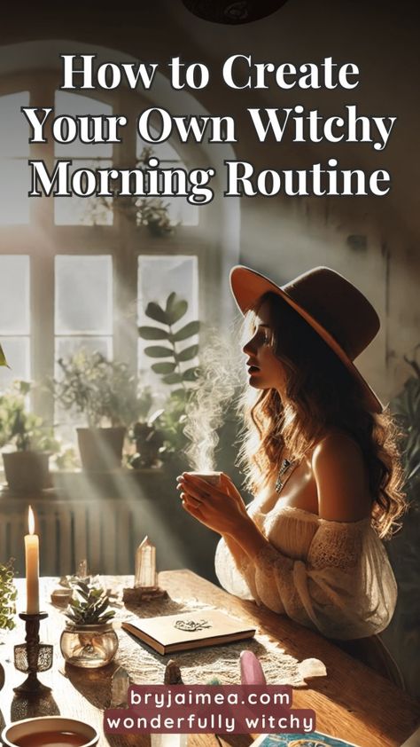 A magical morning routine can set a positive tone for the entire day, aligning your energy and intentions with your spiritual practice. This guide explores how to craft a morning routine that incorporates simple magical elements like affirmations, meditation, and intention-setting. By infusing your morning with witchcraft practices, such as lighting candles, using crystals, or pulling a tarot card, you can create a grounding ritual that fuels your day with focus and positivity. Witchcraft And Spirituality, Morning Witchcraft, Witch Morning Routine, Daily Witch Routine, Spiritual Night Routine, Witchy Routine, Witchy Morning Routine, Witchy Hobbies, Witch Selfcare