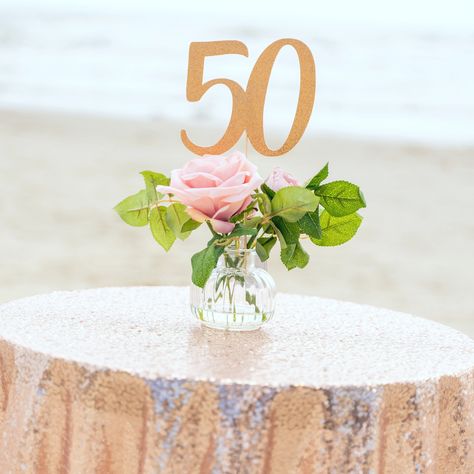 Diy 50th Birthday Decorations, Birthday Decorations 50th, Decorations 50th Birthday, 50th Birthday Decor, 60th Birthday Centerpieces, 50th Birthday Centerpieces, 60th Birthday Party Decorations, Moms 50th Birthday, 50th Birthday Party Decorations