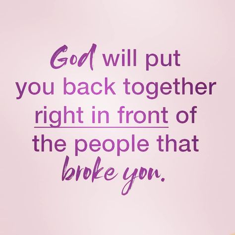 Annie's Quotes💞💞 on Instagram: “God will put you back... right in front of those people who broke you... Joel 2:25.. God will restore all that the locusts and swarming…” Joel 2 25 Quotes, God Restores Quotes, God Will Put You Back Together, God Encouragement, Prayer Corner, 25th Quotes, I Trusted You, Remember Who You Are, Babe Quotes