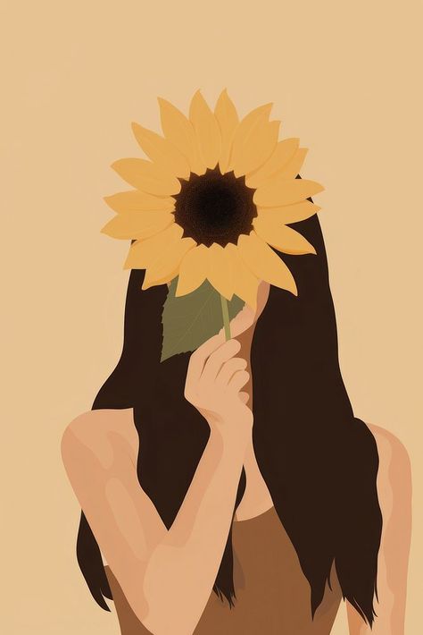 Sunflower plant adult woman | premium image by rawpixel.com / Pinn Sunflower Silhouette, Aesthetic Silhouette, Sunflower Plant, Sunflower Aesthetic, Sunflower Images, Summer Aesthetics, Planting Sunflowers, Sunflower Drawing, Sunflower Pictures