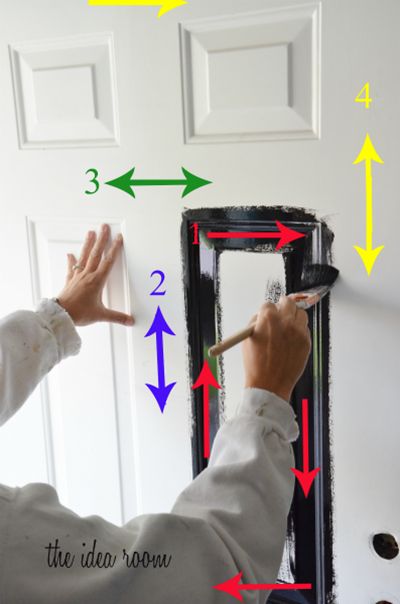 How to paint an exterior door. Timely!  We're literally painting our front door next weekend. Painting The Front Door, Painted Front Doors, House Color, Front Door Colors, Home Repairs, Door Color, Exterior Door, Painted Doors, Diy Home Improvement