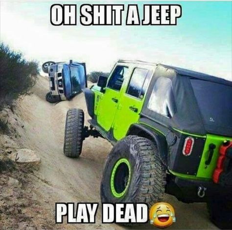 :) Jeep Jokes, Funny Truck Quotes, Ford Jokes, Jeep Humor, Truck Memes, Truck Quotes, 4x4 Parts, Green Jeep, Car Jokes