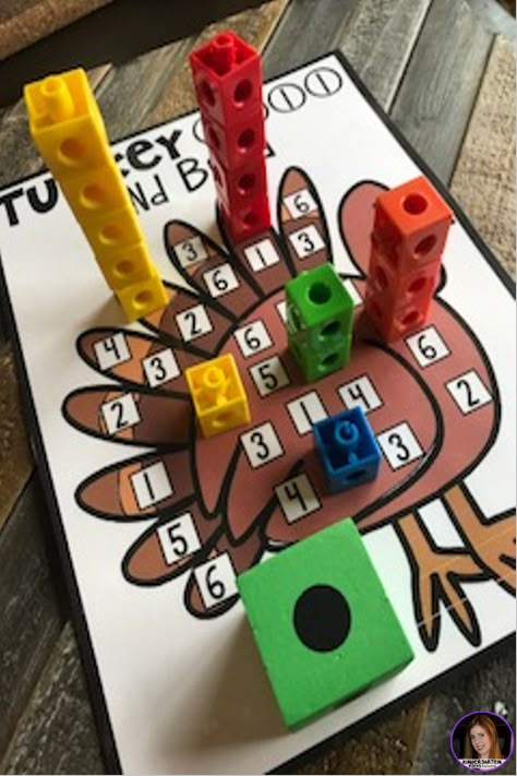 Turkey and Thanksgiving (November) Math and Literacy Centers for Preschool are full of fun hands-on centers that will help build writing (fine-motor) and math and literacy skills. Thanksgiving Centers Kindergarten, Thanksgiving Stations, Thanksgiving Prek, Prek Thanksgiving, Thanksgiving Math Centers, Kindergarten Stations, November Preschool, Thanksgiving Centers, Turkey Math