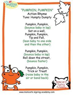 Pumpkin Storytime, Pumpkin Songs, Fall Poems, Pumpkin Poem, Baby Storytime, Toddler Songs, Preschool Poems, Pumpkin Song, Autumn Poems